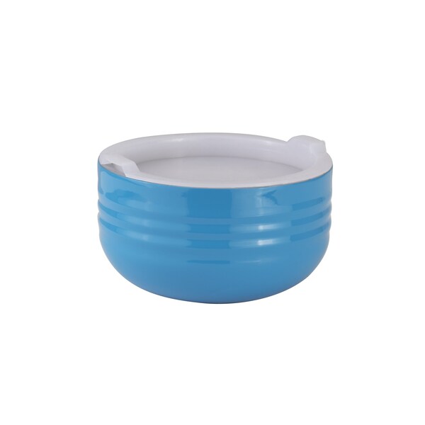 Bon Chef Cold Wave Bowl & Stacking Cover 6 3/8" Dia X 3 3/8" H 1 Qt 9317CARIBBEANBLUE - main